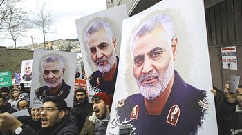 Lutto per l'assassinio di Soleimani